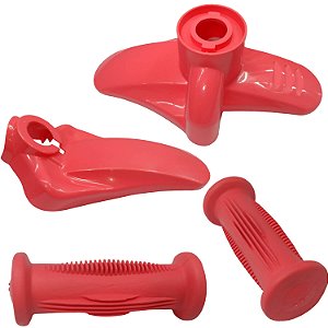 Kit Paralamas Mais Manoplas Para Bicicletas Do Aro 12 Nathor