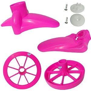 Kit de Rodinha Avulsa Para Suporte Lateral Paralamas Nathor