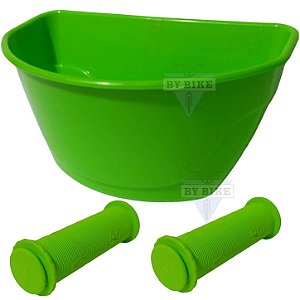 Jogo De Cestinha Mais Punho Para Bicicleta Do Aro 12 Nathor