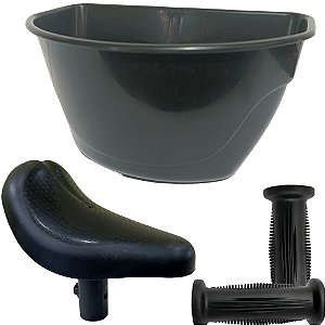 Jogo Selim Cesta Manopla Aro 12 P/Bicicletas Nathor Original