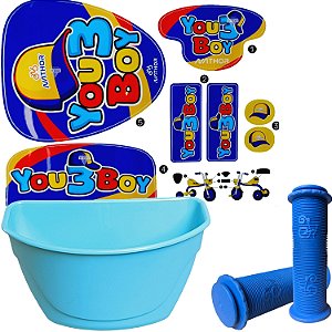 Kit Cestinha Adesivo Punho Para Ticiclo Nathor