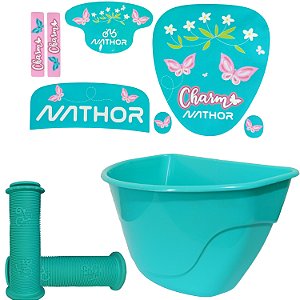 Kit Cestinha Adesivo Punho Para Ticiclo Nathor COR:ROSA1