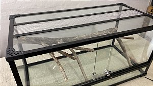 Terrário de Vidro para Répteis