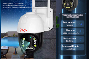 Câmera Externa Wifi Ip Speed Dome 350 Zoom 4X A Prova Dagua