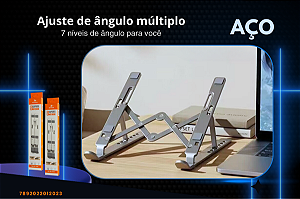 Suporte Para Notebook Mesa Alumínio Regulável Ergonômico