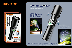 Lanterna Multifuncional Recarregável 20000W PEI-CA03