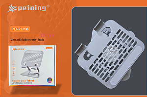 Suporte de metal para tablet com rotação de 360 ​​graus PEI-PH16