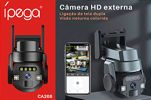 Câmera de Segurança IP WiFi IPEGA CA208