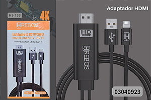 Cabo HDMI para Lightning Hrebos HS-153