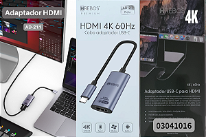 Adaptador USB-C para HDMI Hrebos AD-211