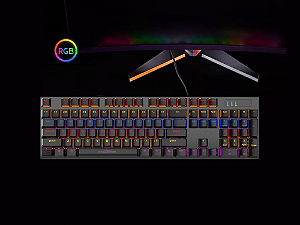 Teclado Gamer Mecânico TK04 RGB USB