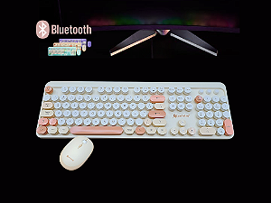 Kit Teclado e Mouse Sem Fio PEI-FR10