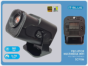 Projetor multimídia wifi 300Anis SC9106