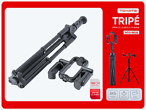 Tripé universal extensível com 2 suportes para celular MTG-8002