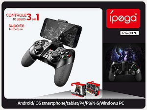 controlador de jogos sem fio Bluetooth PG-9076