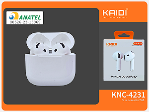 Fone de ouvido sem fio TWS KNC-4231