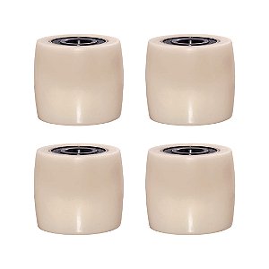 KIT RODA CARGA DUPLA NYLON 70x60 -  PALETEIRA 2 TON - C/ ROLAMENTO