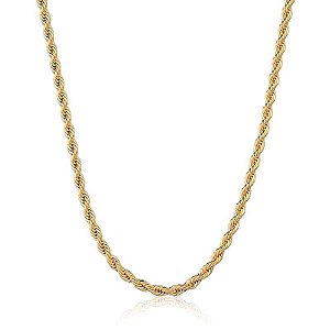 Corrente cordão baiano folheado a ouro 3mm