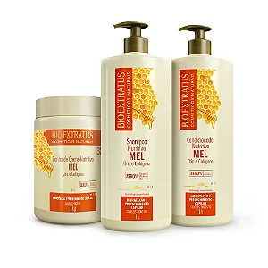 Kit Tratamento Mel nutrição e brilho 1,2kg