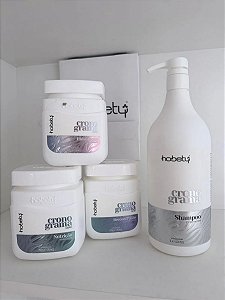 Kit Cronograma Capilar Hobety Shampoo + 3 Máscaras