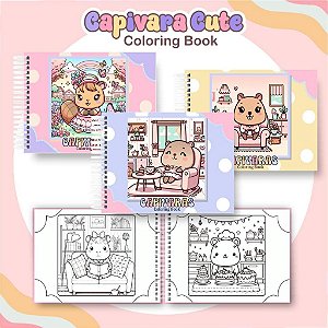 LIVRO DE COLORIR CAPIVARA (COLORING BOOK)