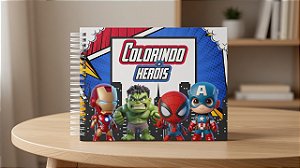 LIVRO DE COLORIR HEROIS (COLORING BOOK)