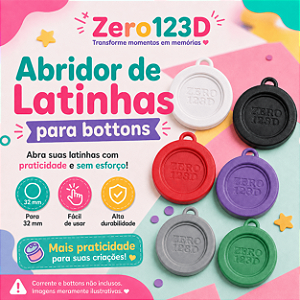 KIT INSUMO ABRIDOR DE LATINHA CHAVEIRO PARA BOTTONS DE 32MM 10 UNIDADES,Branco
