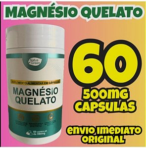 Magnesio quelato 590mg fc 60 cps NATUS GREEN