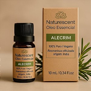Alecrim oleo essencial 100% puro VEGANO fc 10 ml