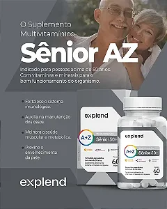 Sênior50+AZ suplemento multivitamínico fc 60 cps Explend