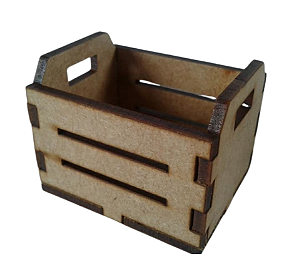 Mini Caixote de Feira em MDF.