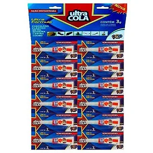 CARTELA DE COLA ULTRA COLA COM 12 UN