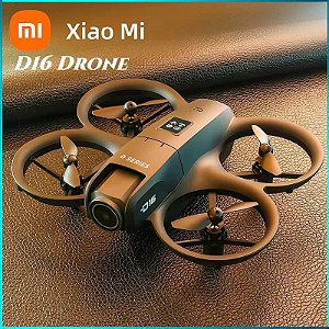 Xiaomi D16 Mini Drone 8K HD Câmera Dupla Pro Versão 180°Posicionamento GPS elétrico ajustável evita obstáculos Drone sem
