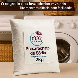 Percarbonato de Sódio 100% Puro Limpeza Em Geral Tira Manchas Roupas Brancas 500g/1kg /2kg