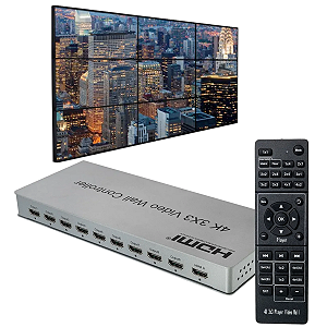 Controlador De Vídeo Wall 3x3 Play Art 4k Hdmi profissional Conex