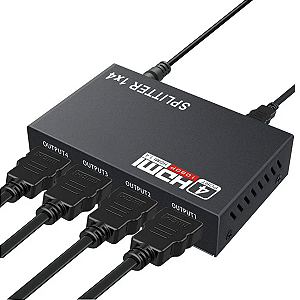 Divisor Splitter HDMI 1x4 versão 1.4  full hd 3d 1080p