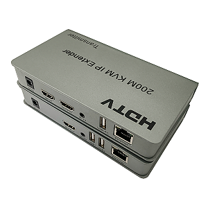 Extensor Hdmi KVM 200m Com Entrada De Rede Via Ip  Conexão Partner