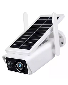 Câmera De Segurança Wifi Com Placa Solar E Resistente À Água