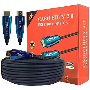 Cabo Hdmi 2.0 Fibra Optica 4k 70m Blindado