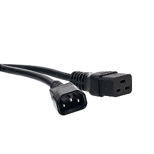 Cabo de Força IEC60320 C14 x C19 fio 3x2,08mm 20A 1,80 metros