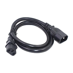 Cabo de Força IEC60320 C13 x C14 fio 3x2,50mm 20A 1,80m