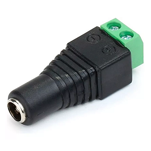 Kit 10 Conectores P4 Fêma Borne Parafuso Cftv - Fc