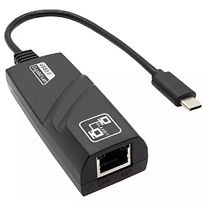 Cabo Adaptador Usb Tipo-c 3.1 Para redes Rj45 10/100/1000mbps