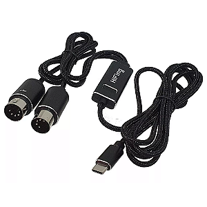 Cabo Midi X Usb- C Para Teclado Musical Profissional