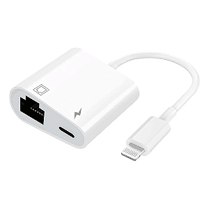Cabo Conversor Iphone Para Rj45 Com Carregamento