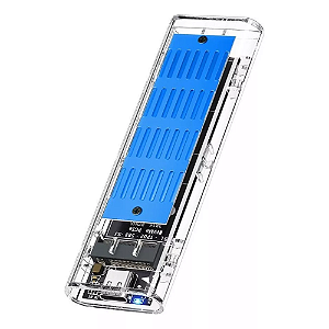 Case HD SSD NVME Transparente