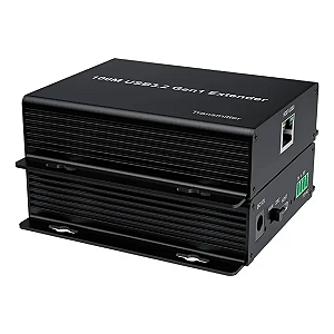 Extensor Usb 3.2 - 100 Metros Rj45 Com 3 Saidas Usb