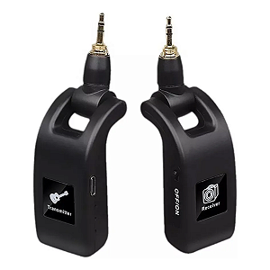 Transmissor e Receptor Sem Fio P2+P10 Guitarra Audio Pro2.0