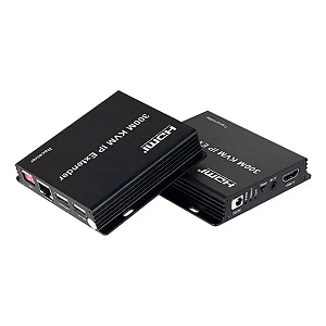 Extensor Hdmi Kvm Até 300m Via Cabo De Rede Sobre Ip