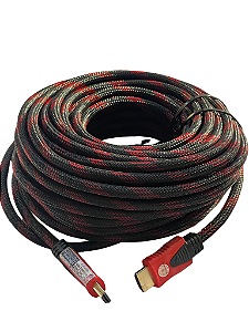 Cabo Hdmi 24k Blindado Nylon 1.4 4k Full Hd 10mts Conex